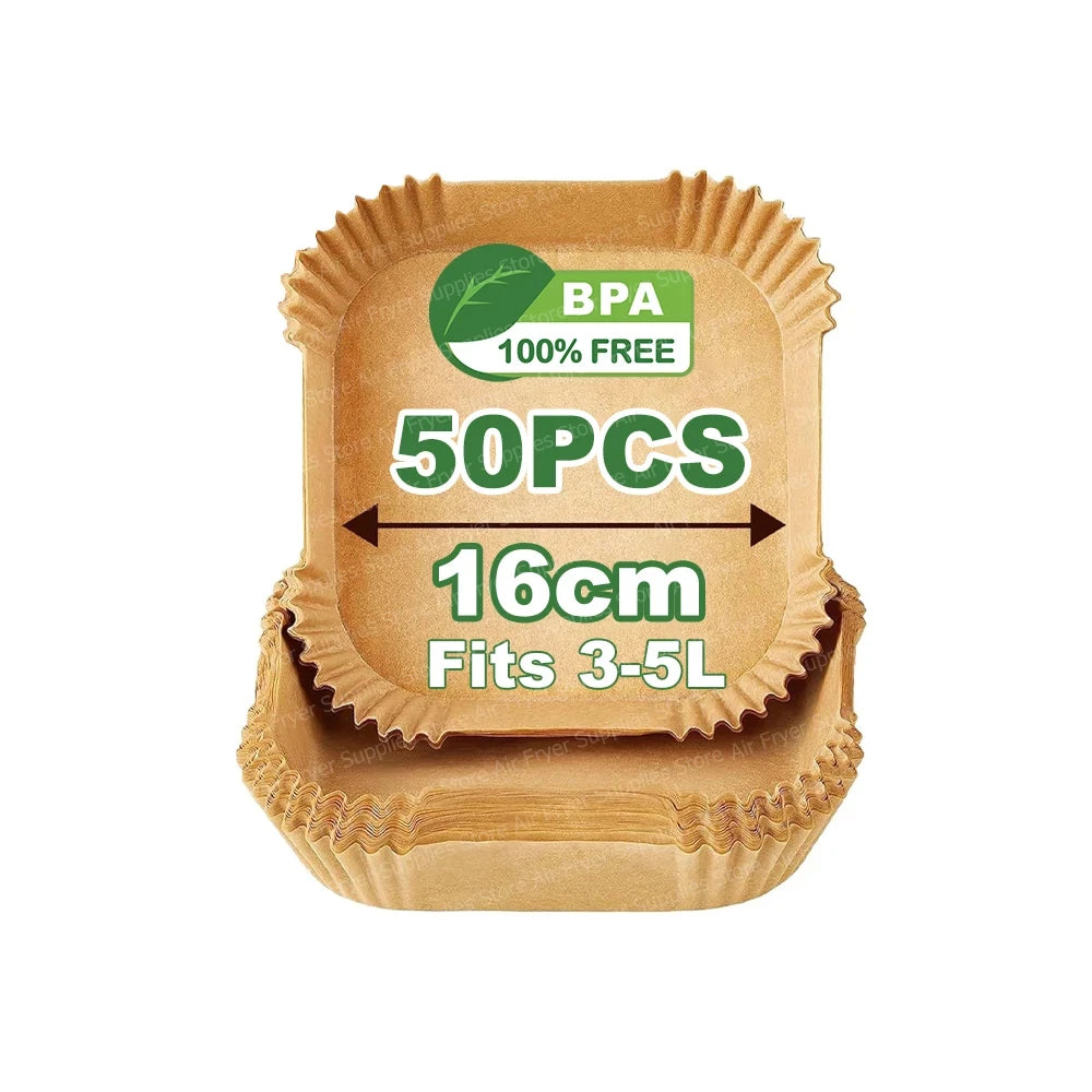 Square Air Fryer Parchment Paper Liners